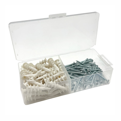 EZ ANCHOR PLASTIC KITS (50 anchors and 50 screws) Case of 25 kits