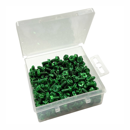 Green Grounding screw 10#-32x3/8" 200 pcs 24 boxes per case