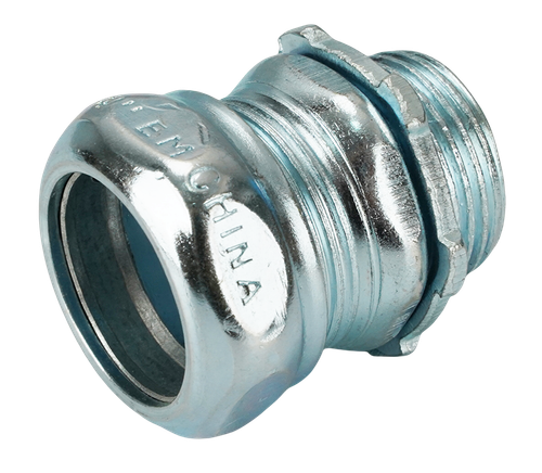 Steel EMT Compression Connector 1" Case of 200 Pcs