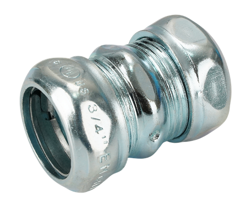 Steel EMT Compression Coupling Connector 2 1/2" Case of 12Pcs