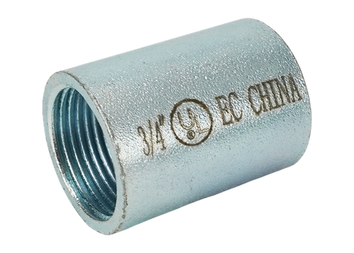 Steel IMC Coupling Zinc plated 1  1/4" 96 Per Case