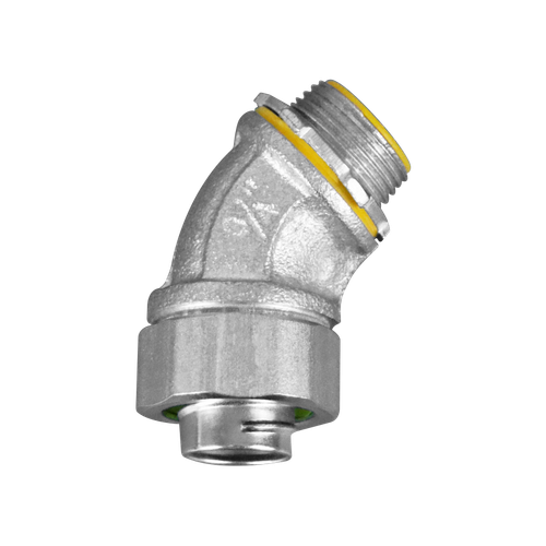 Malleable Iron Liquid Tight Connector 45 Degree Type 1 1/4" 10 Per Case
