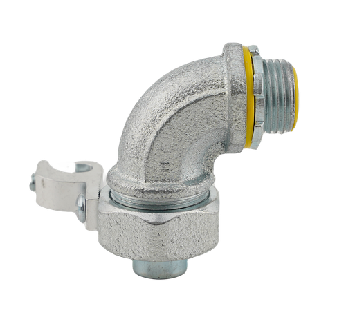 Malleable Iron Liquid Tight Connector 90 Degree Type with Aluminum Lug 1"  50 Per Case