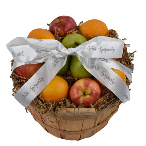 With Sympathy Gift Basket - Add Gift Message in Cart