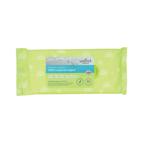 Wotnot 100% Natural Biodegradable Baby Wipes - 20 Pack