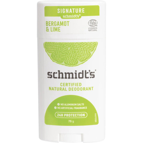 Schmidt's Natural Deodorant Stick - Bergamot & Lime 75g