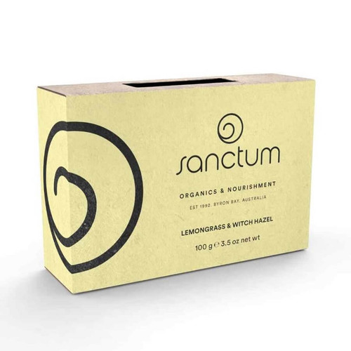 Sanctum Organic Soap - Lemongrass & Witch Hazel 100g