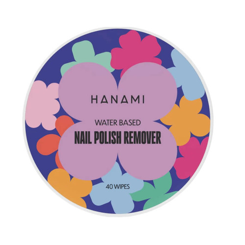 Hanami Water Based Nail Polish Remover Wipes - Unscented - 40 Wipes