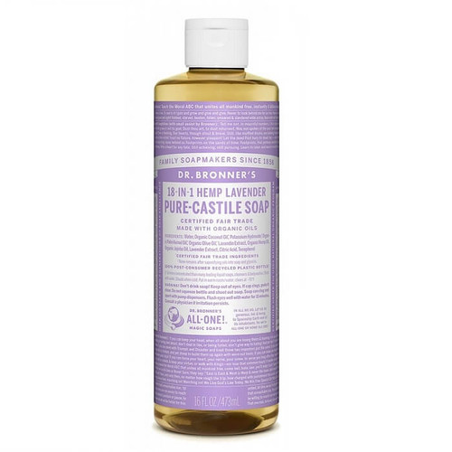 Dr Bronner's Pure Castile Liquid Soap - Lavender 473ml