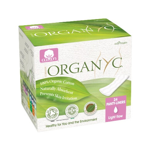 Organyc Thin Folded Panty Liners - 24 Light