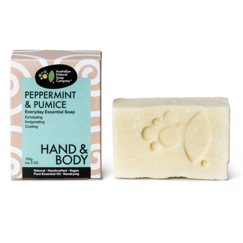 Australian Natural Soap Company Peppermint & Pumice Soap 100g