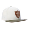 Las Vegas Raiders Chrome Pack 59FIFTY Fitted Hat Off White / Olive