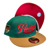 New Era San Diego Padres 59FIFTY Fitted Hat Cap Botanical Green / Wheat