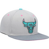 Mitchell & Ness Chicago Bulls Wolf Mags Vice City Snapback Hat Pink UV
