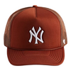 47 Brand New York Yankees Trucker Snapback Baseball Hat Cap Rust