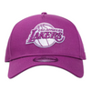 New Era Los Angeles Lakers Orchid 9FORTY A-Frame Snapback Hat