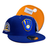 New Era Milwaukee Brewers 59FIFTY Fitted Baseball Hat County Stadium Patch