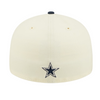 New Era Dallas Cowboys Sideline Low Profile 59FIFTY Fitted Hat Cream Navy