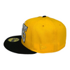 New Era Texas Rangers 59FIFTY Fitted Hat 40th Year Side Patch Yellow Black