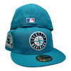 New Era Seattle Mariners 59FIFTY Fitted Hat Teal 30 Year Anniversary Patch