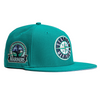 New Era Seattle Mariners 59FIFTY Fitted Hat Teal 30 Year Anniversary Patch