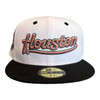 New Era Houston Astros Script 59FIFTY Fitted Hat Cap White 45 Year Patch