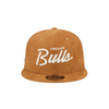 Chicago Bulls Corduroy Script 9FIFTY Snapback Hat Exclusive