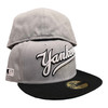 New Era New York Yankees Retro SP 59FIFTY Hat Cap Gray / Black