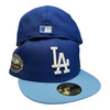 New Era Los Angeles Dodgers 59FIFTY Fitted Hat Cap Blue 50 Year Patch