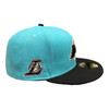 New Era Los Angeles Lakers 59FIFTY Fitted Hat Cap Aqua / Black