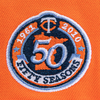 New Era Minnesota Twins Orange Crush 59FIFTY Fitted Hat 50 Year Patch