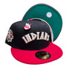 New Era Cleveland Indians Two Tone 59FIFTY Fitted Hat With Chief Wahoo Pin