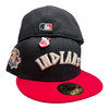 New Era Cleveland Indians Two Tone 59FIFTY Fitted Hat With Chief Wahoo Pin