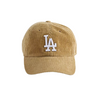 Los Angeles Dodgers Corduroy Strapback Baseball Hat Cap Khaki