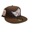 New Era Anaheim Angels 59FIFTY Fitted Hat Brown 50th Year Side Year Patch