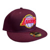 New Era Los Angeles LAKERS Icon Color Pack 59FIFTY Fitted Hat Maroon