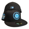 New Era Seattle Mariners 59FIFTY Fitted Hat Black ICE 2023 All Star Patch