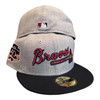 New Era Atlanta Braves 59FIFTY Fitted Hat Gray Jackie Robinson Patch