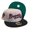 New Era Atlanta Braves 59FIFTY Fitted Hat Gray Jackie Robinson Patch