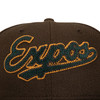 New Era Montreal Expos Cord Script 59FIFTY Fitted Hat Stadium Side Patch