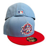 New Era Texas Rangers 2 Tone 59FIFTY Fitted Hat Cap Sky Blue