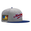 New Era Montreal Expos Script 59FIFTY Fitted Hat Cap 125th Year Side Patch
