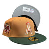 New Era Anaheim Angels 59FIFTY Fitted Hat Cap Khaki 50th Year Side Patch