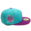 Anaheim Angels 59FIFTY Fitted Hat Teal / Purple 50 Side Year Patch