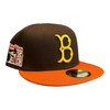 New Era Brooklyn LA Dodgers 59FIFTY Hat Cap Brown Jackie Robinson Patch
