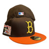 New Era Brooklyn LA Dodgers 59FIFTY Hat Cap Brown Jackie Robinson Patch