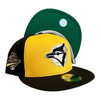 New Era Toronto Blue Jays 59FIFTY Fitted Hat Cap Black N Yellow Pack