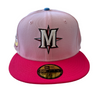 New Era Seattle Mariners 59FIFTY Fitted Hat Pink / Fuchsia Mariners Patch