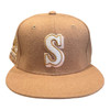 New Era Seattle Mariners 59FIFTY Fitted Hat Melton Camel Pack 35th Year