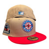 New Era Seattle Mariners 59FIFTY Fitted Hat Cap Tan 30th Year Side Patch